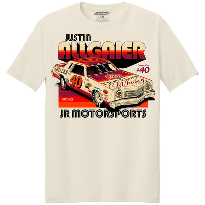 Justin Allgaier #40 Traveller Whiskey Natural T-shirt