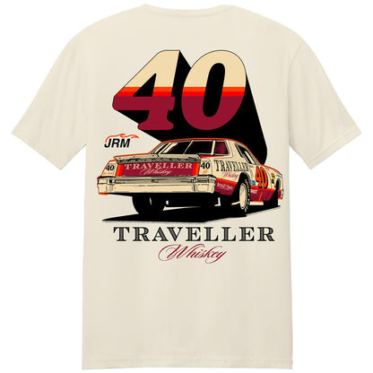 Justin Allgaier #40 Traveller Whiskey Natural T-shirt