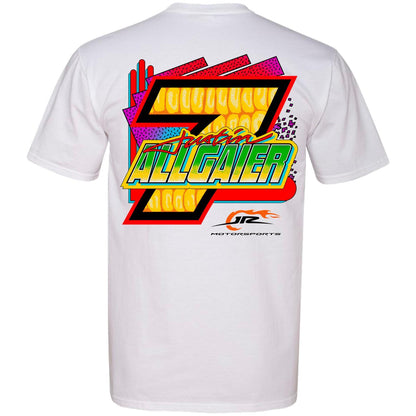 Justin Allgaier #7 Brandt Corn White T-shirt