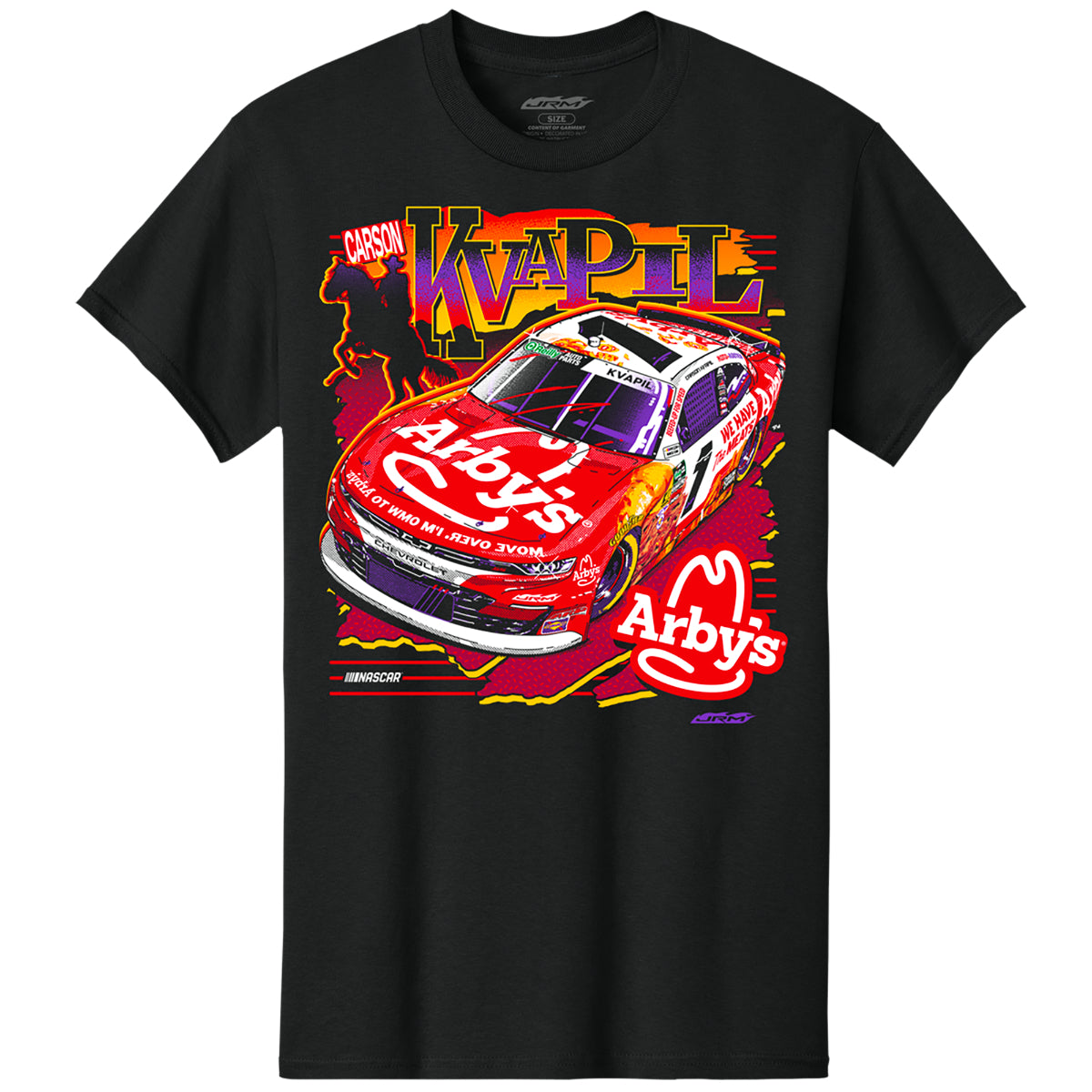 Carson Kvapil #1 Arby's Black T-shirt