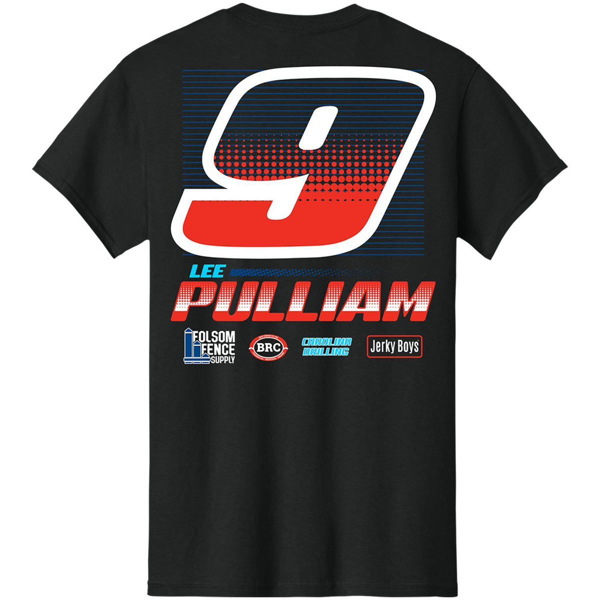 Lee Pulliam #9 Folson Fence Black T-shirt