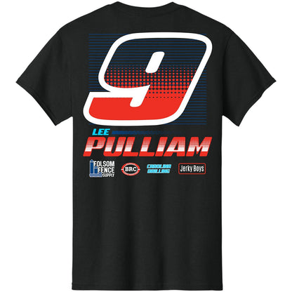 Lee Pulliam #9 Folson Fence Black T-shirt