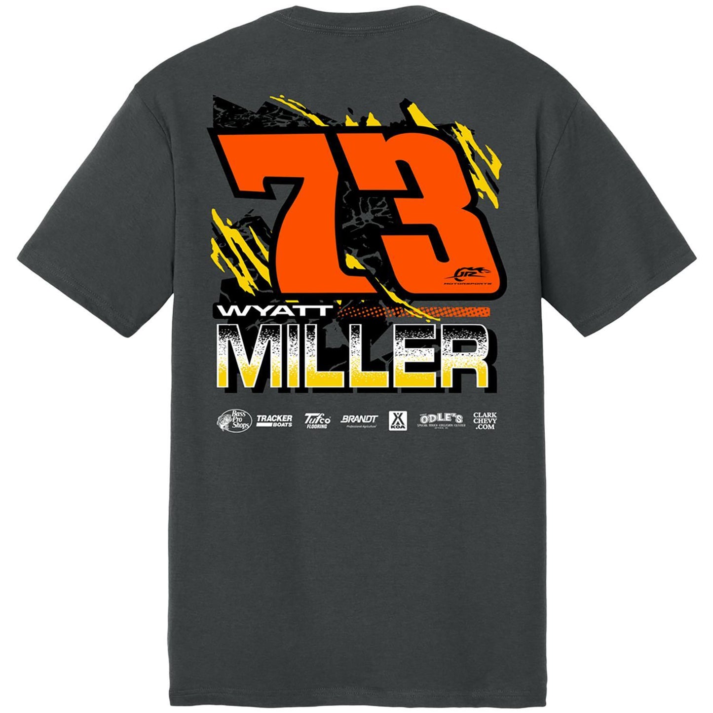 Wyatt Miller #73 Bass Pro Shops Late Model T-shirt
