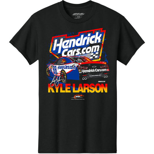 Kyle Larson #88 HendrickCars.com Black T-shirt