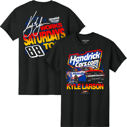 Kyle Larson #88 HendrickCars.com Black T-shirt