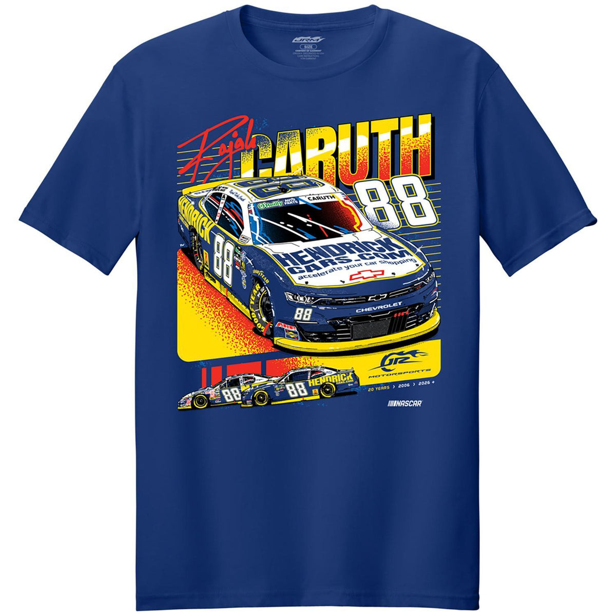 Rajah Caruth #88 HendrickCars.com Throwback T-shirt