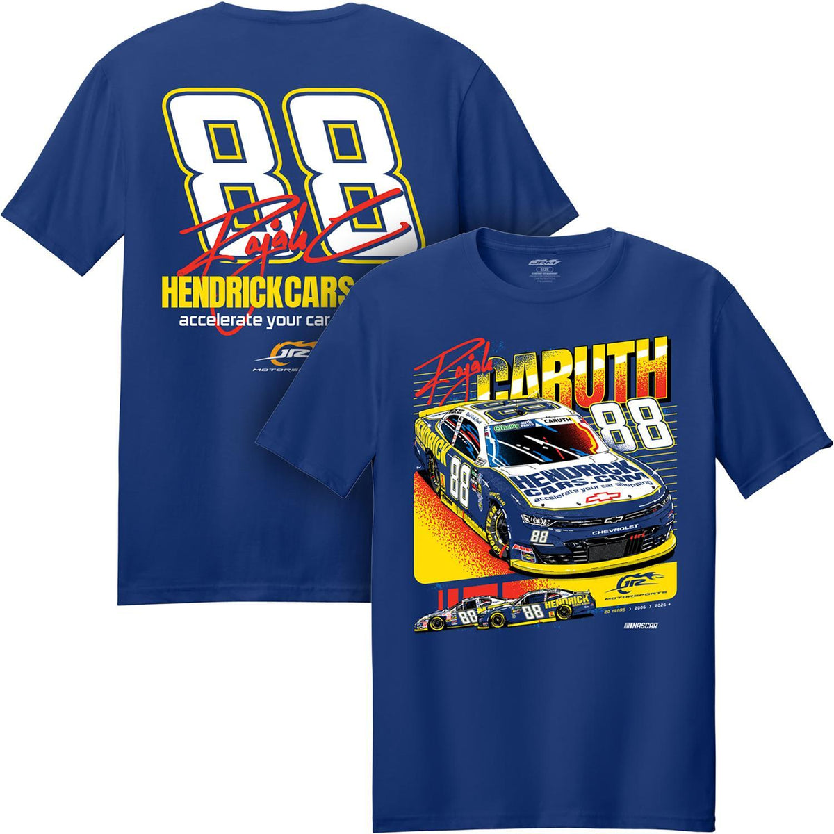 Rajah Caruth #88 HendrickCars.com Throwback T-shirt