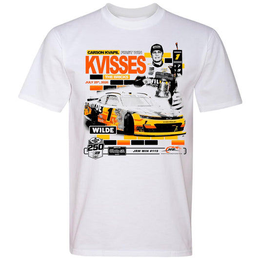 Carson Kvapil #1 2026 Indianapolis RACE WIN T-shirt - First Career Win