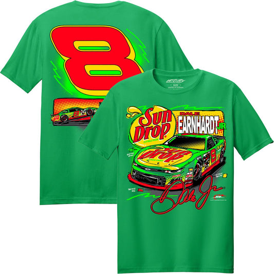 Dale Earnhardt Jr. #8 2026 Sun Drop Kelly Green Car T-shirt