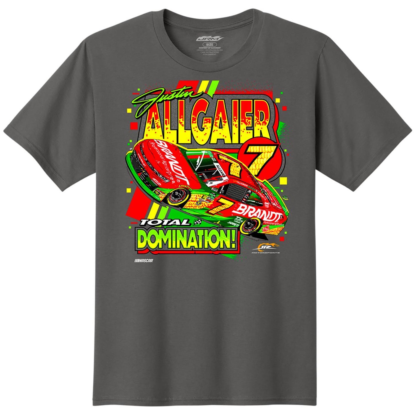 Justin Allgaier #7 Brandt Total Domination T-shirt