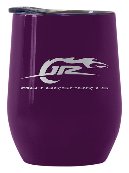 JR Motorsports 12 oz Engraved Insulated Wine Stainless Steel Tumbler