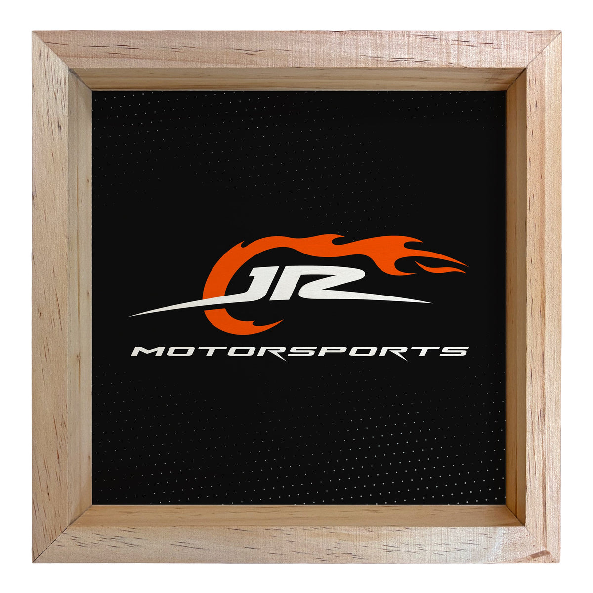 JR Motorsports 8.75"x 8.75" Wood Sign with Frame