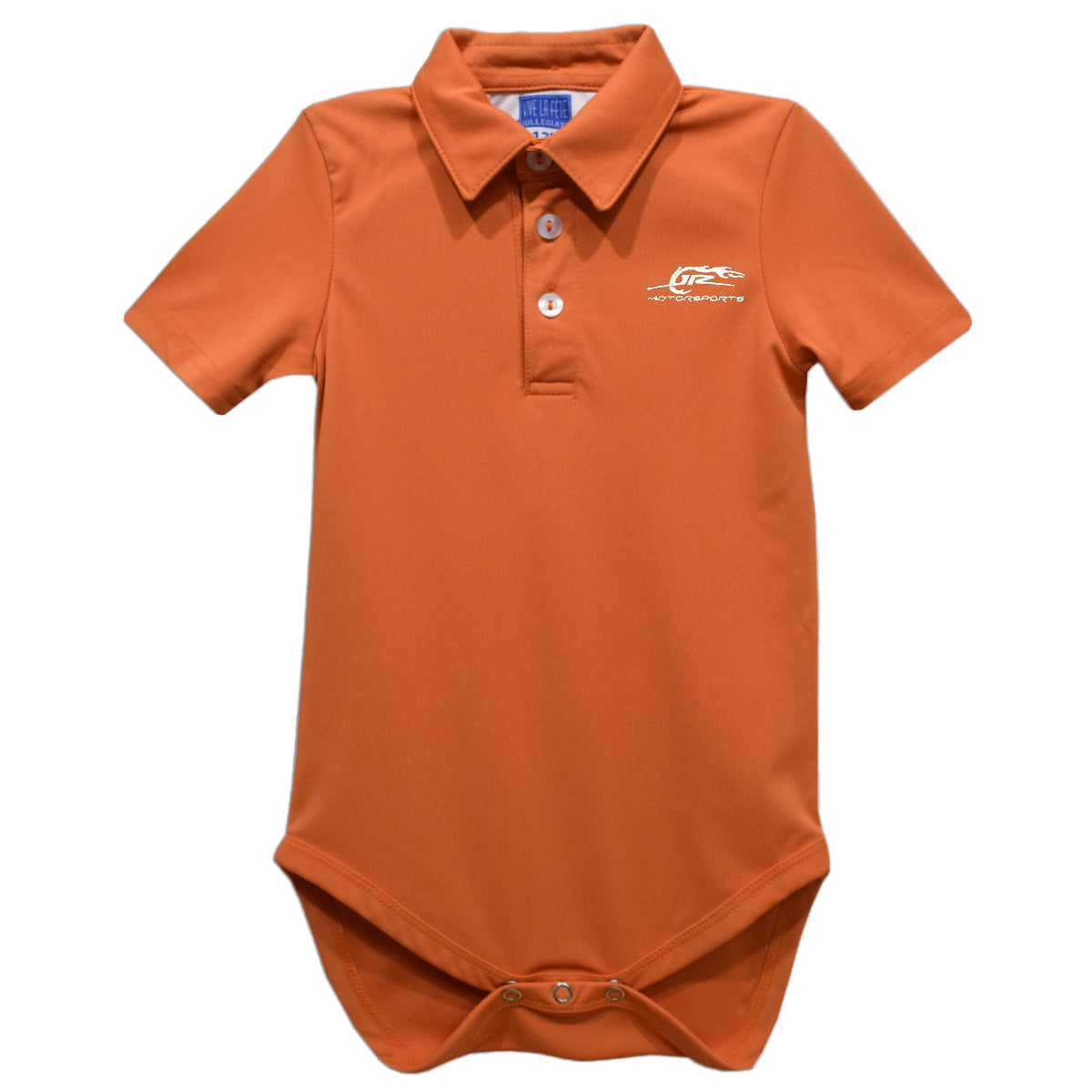 JR Motorsports Vive La Fete Solid Polo Bodysuit - Orange