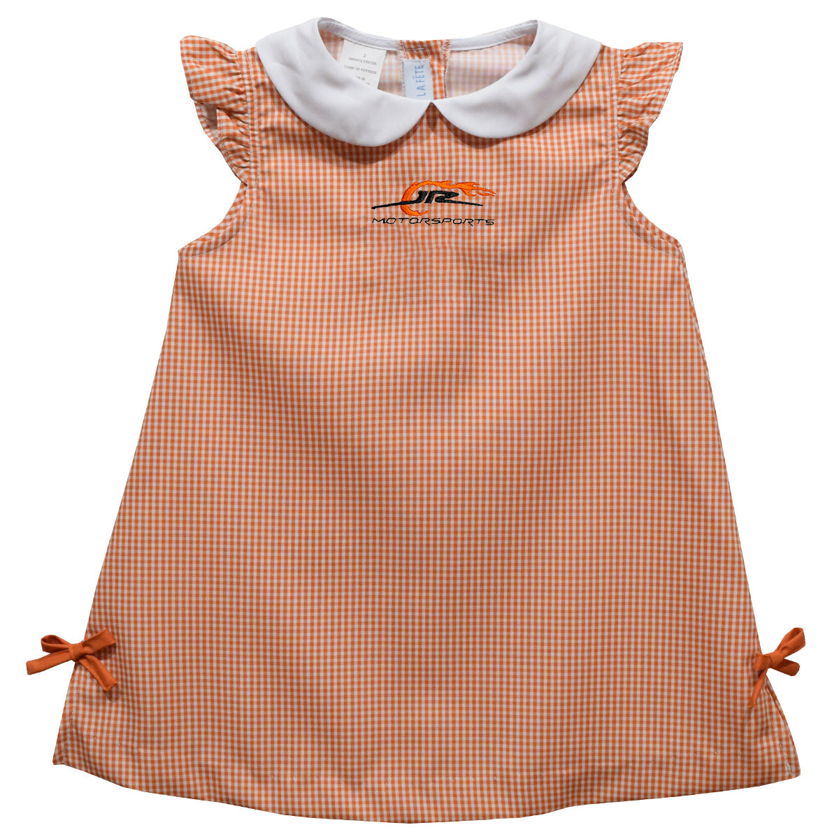 JR Motorsports Vive La Fete Gingham A-Line Dress - Orange