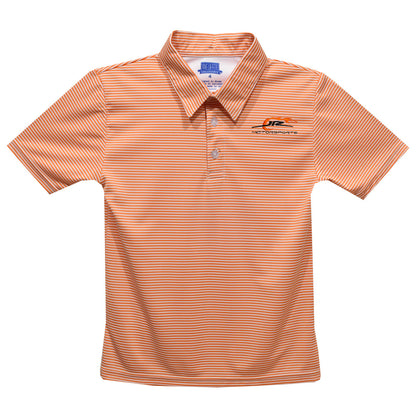 JR Motorsports Vive La Fete Pencil Stripe Polo - Orange