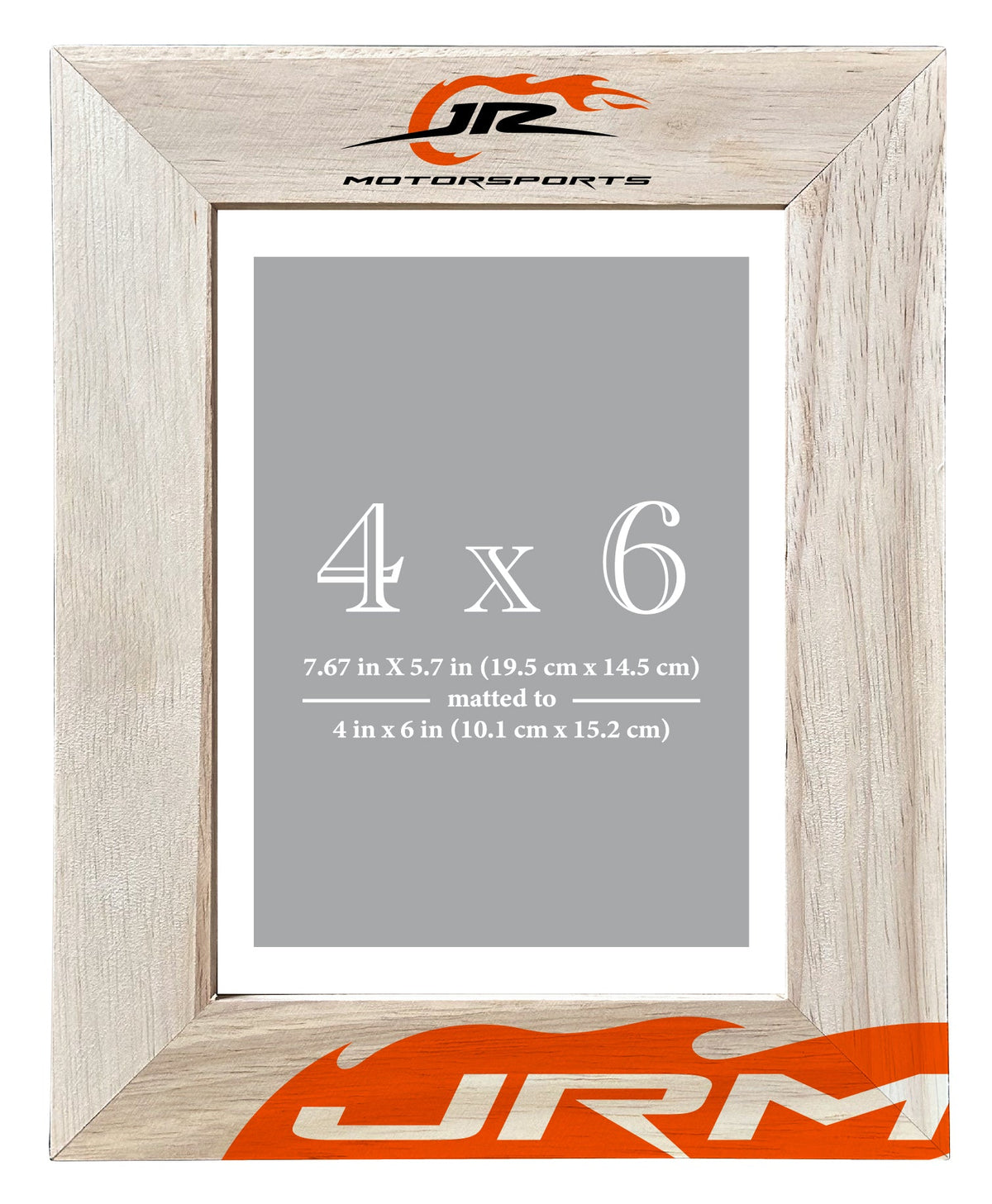 JR Motorsports Wooden Photo Frame – 4" x 6" Matted