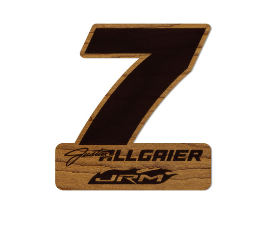 Justin Allgaier #7 Wooden Magnet