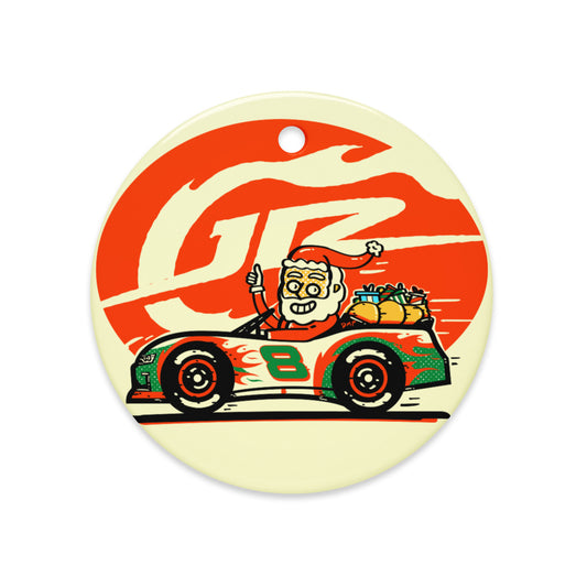 JR Motorsports Santa Ceramic Ornament