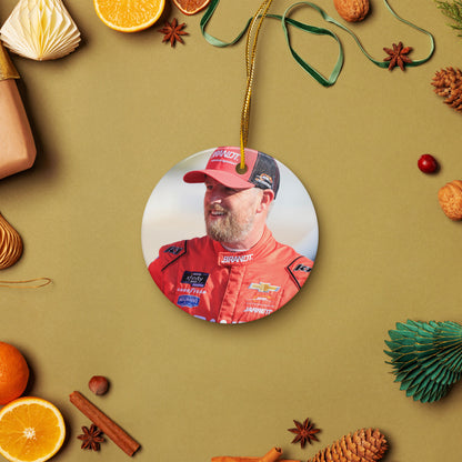 Justin Allgaier Ceramic Ornament