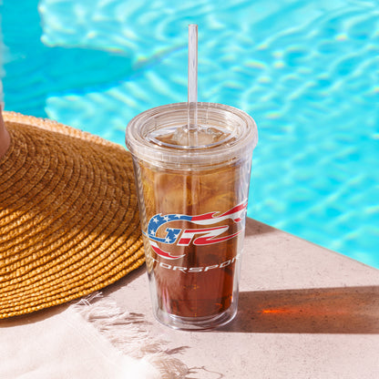 JR Motorsports Patriotic 16oz Plastic Tumbler