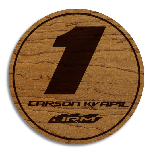 Carson Kvapil #1 Wooden Coaster