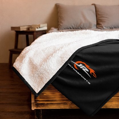 JR Motorsports Premium Embroidered Sherpa Blanket