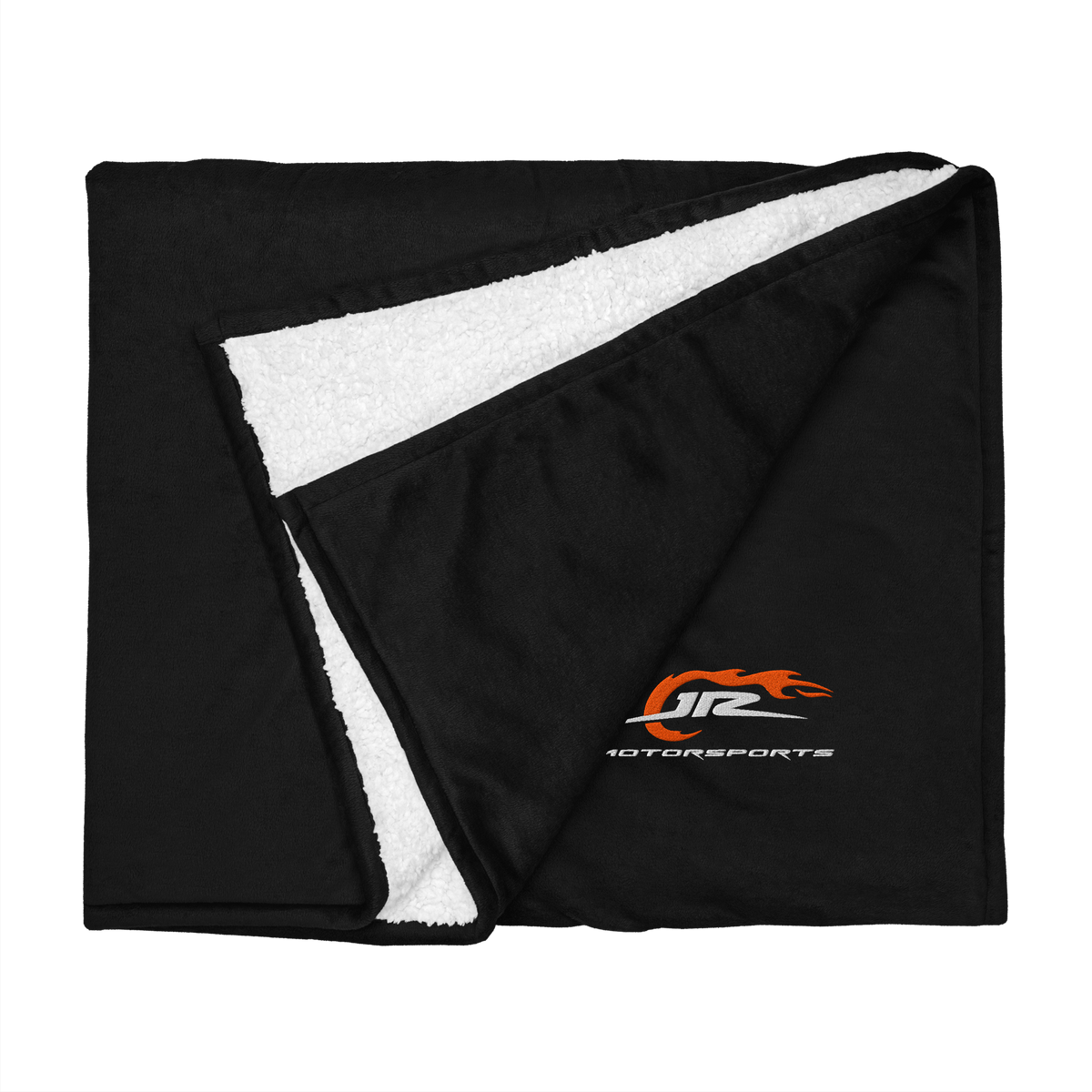JR Motorsports Premium Embroidered Sherpa Blanket
