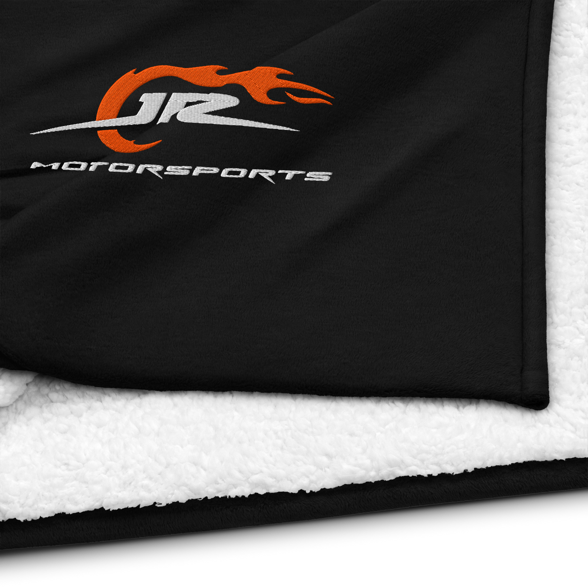 JR Motorsports Premium Embroidered Sherpa Blanket