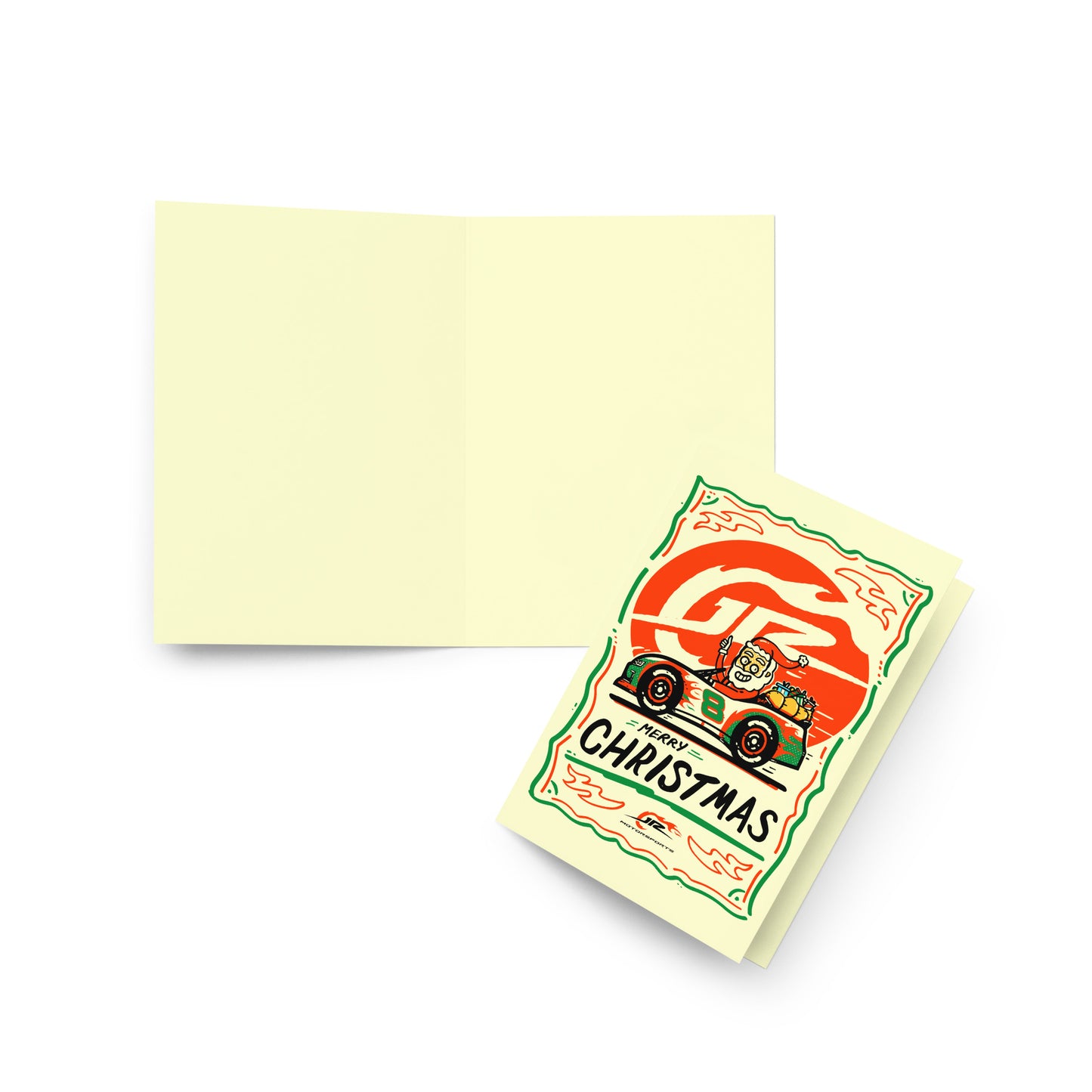 JR Motorsports Santa Greeting Card